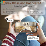 Smart Pet Feeder 4L HD Camera WiFi Automatic Cat and Dog Food Dispense DealNede