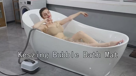 🛁 Home‑Spa Bubble Bath Mat – Electric, Non‑Slip Massage Mat with Remote Control & Pillow